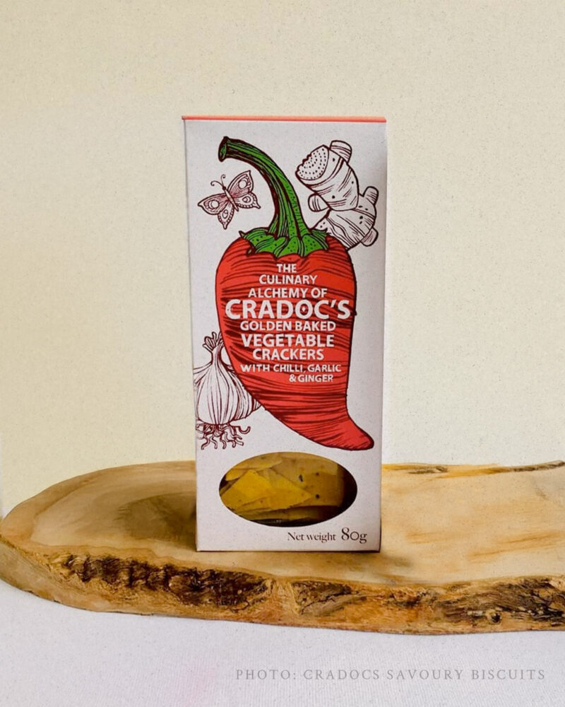 CRADOC'S CHILLI, GARLIC & GINGER CRACKERS